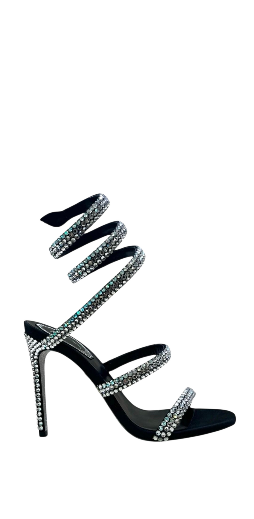 Cleo Black Satin Crystal Strass (carry over style)