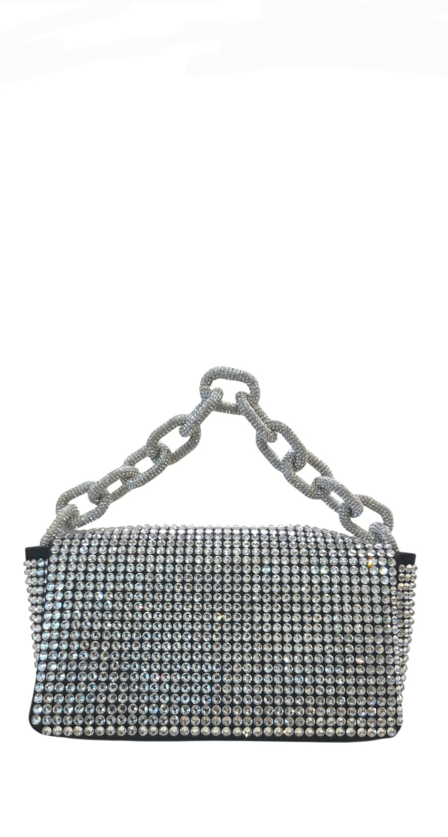 My Dream Satin Black and Crystal Bag - GEDEBE - Liberty Shoes Australia