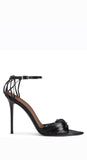 Intriigo Knot Black Sandals