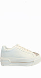 Xtra White Silver Platform Sneaker (carry over style)