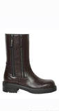 Foustine Brown Leather Boots
