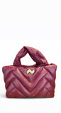 Quilted Nappa Burgundy Bag