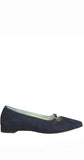 Emilie Navy Suede Ballet Loafer