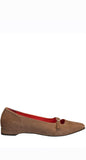 Emilie Tan Suede Ballet Loafer