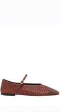 Tracy Brown Leather Ballet Flats