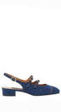 Peche Denim Sling-Back.