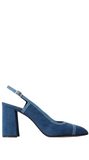 Alizee Denim Sling-Back Pumps
