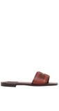 Basilia Brown Slip-On Mules