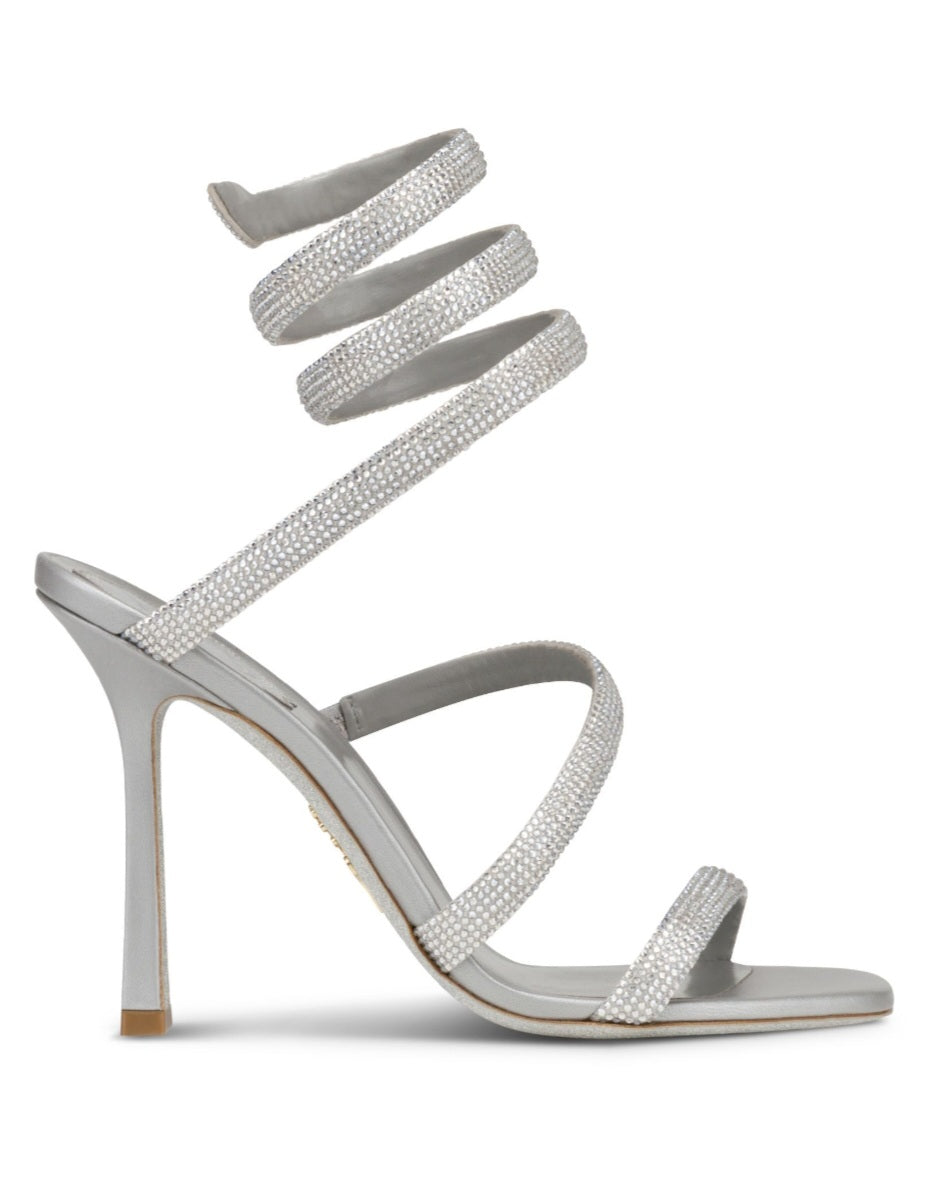 Cleo Silver Strass Sandals - Rene Caovilla - Liberty Shoes Australia