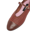 Tracy Brown Leather Ballet Flats