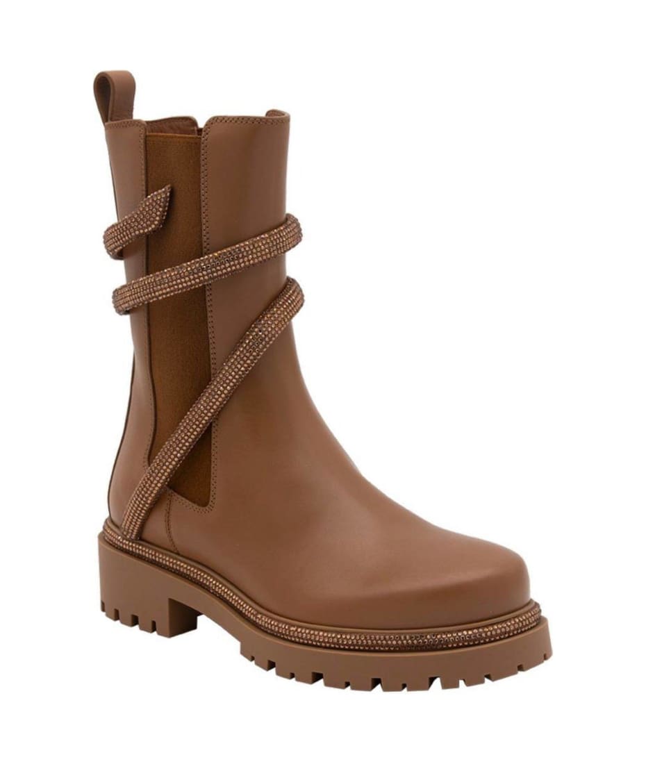 Cleo Brown Boots - Rene Caovilla - Liberty Shoes Australia