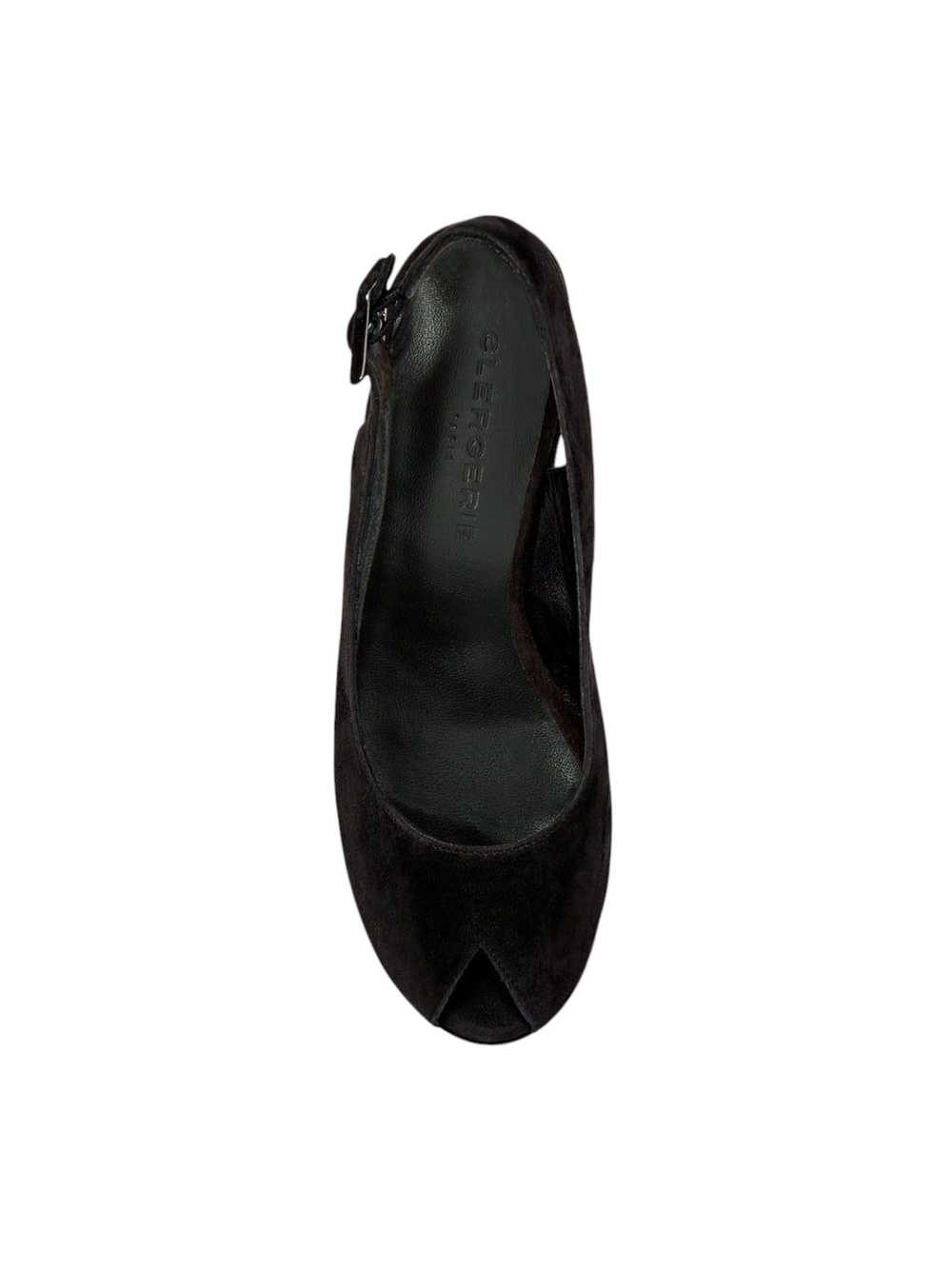 Dylan2 Black Suede Wedge (carry over style) - Clergerie - Liberty Shoes Australia