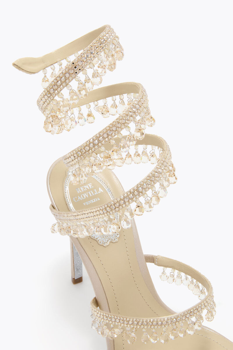 Cleo Chandelier Beige Satin Strass (carry over style)