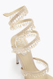 Cleo Chandelier Beige Satin Strass (carry over style)