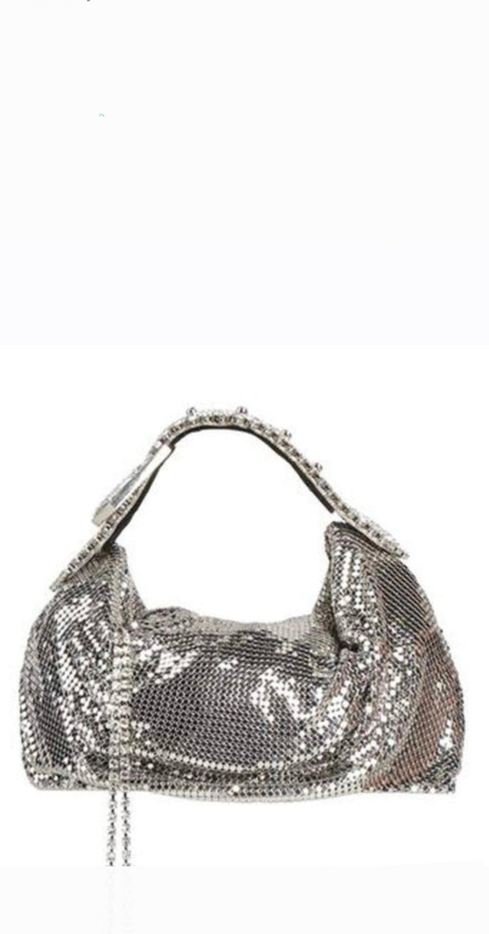 Jill Silver Mesh Metal Bag - GEDEBE - Liberty Shoes Australia