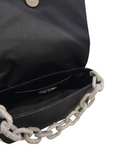 My Dream Satin Black and Crystal Bag - GEDEBE - Liberty Shoes Australia
