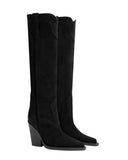 El Dorado Black Suede Boots