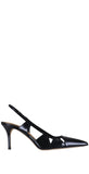 Savona 75 Slingback Pump Black