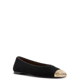 Georgia Metal Suede Ballet Flats
