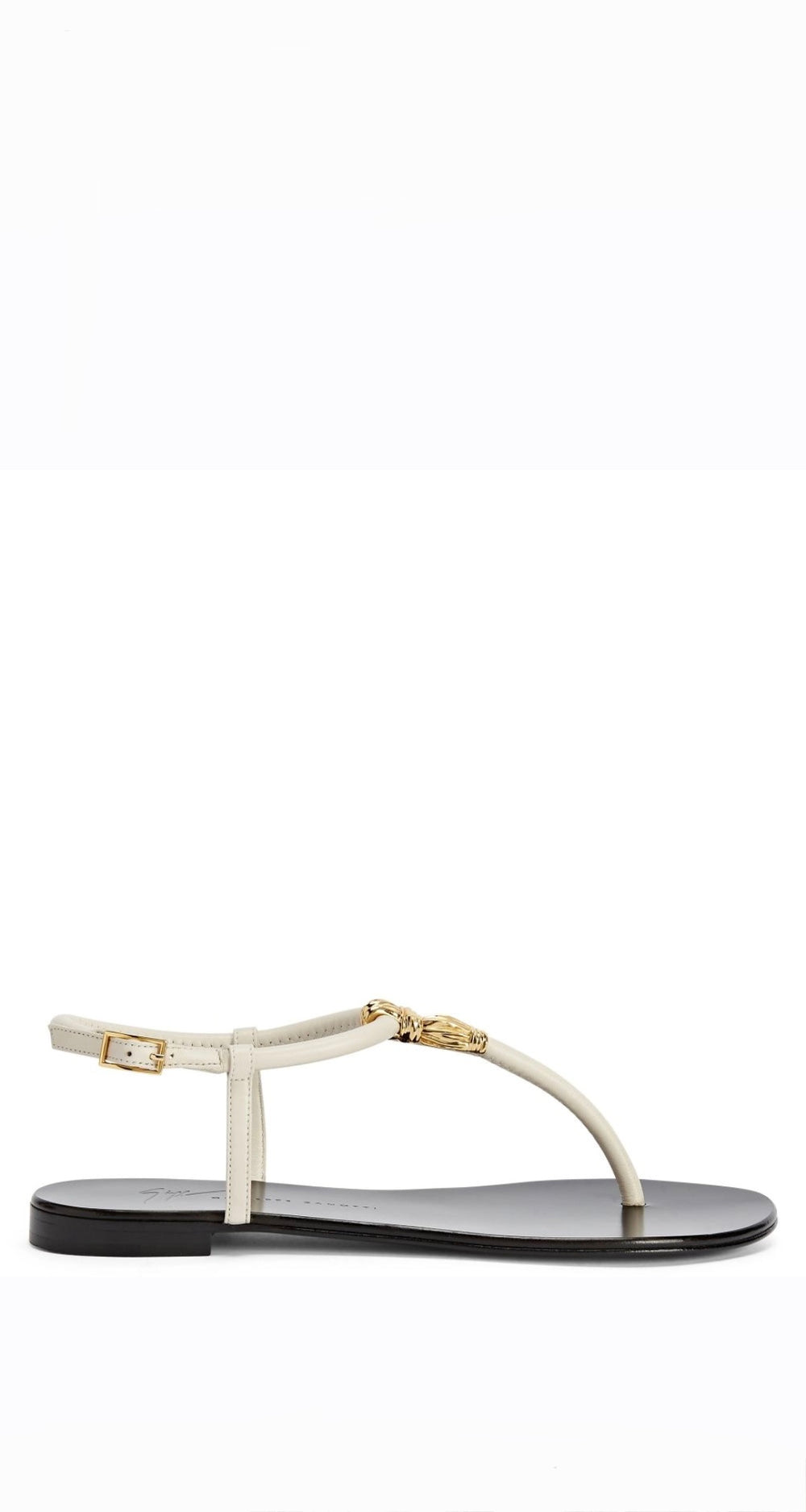 Tie Flat white Sandal