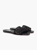 Clio Flat Slide Black