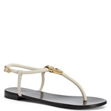 Tie Flat white Sandal