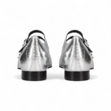 Ariana’s Silver Leather Mary-Jane