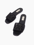 Clio Flat Slide Black