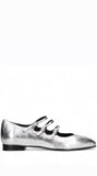 Ariana’s Silver Leather Mary-Jane