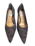 Thalia Chocolate Suede Pumps