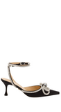 Double Bow Crystal Pumps