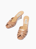 Savona Peep Toe Slide Walnut