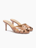 Savona Peep Toe Slide Walnut
