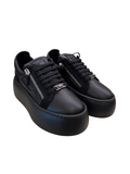 GZ Maxi Black Leather Sneakers