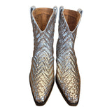 Cowboy Woven Boots Silver