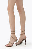 Cleo Leopard Printed Embellished Sandals