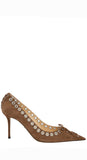 Crystallised Corset Light Brown Pump