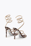 Cleo Leopard Printed Embellished Sandals