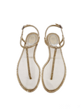 Diana Gold Jewel Sandals (carryover style)