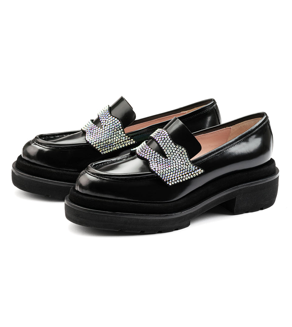 Tokyo Crystal Embellished Loafers - Francesca Bellavitta - Liberty Shoes Australia