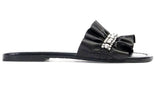 Mia Black Embellished Slides - SEE BY CHLOE - Liberty Shoes Australia