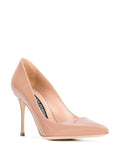 Godiva 10cm  Nude Patent Pump - SERGIO ROSSI - Liberty Shoes Australia