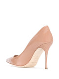 Godiva 10cm  Nude Patent Pump - SERGIO ROSSI - Liberty Shoes Australia