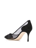 Godiva Black Mesh Pumps - SERGIO ROSSI - Liberty Shoes Australia