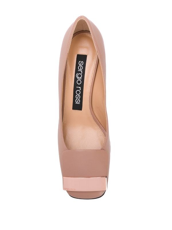 Sr1 Nude Leather Pumps - SERGIO ROSSI - Liberty Shoes Australia