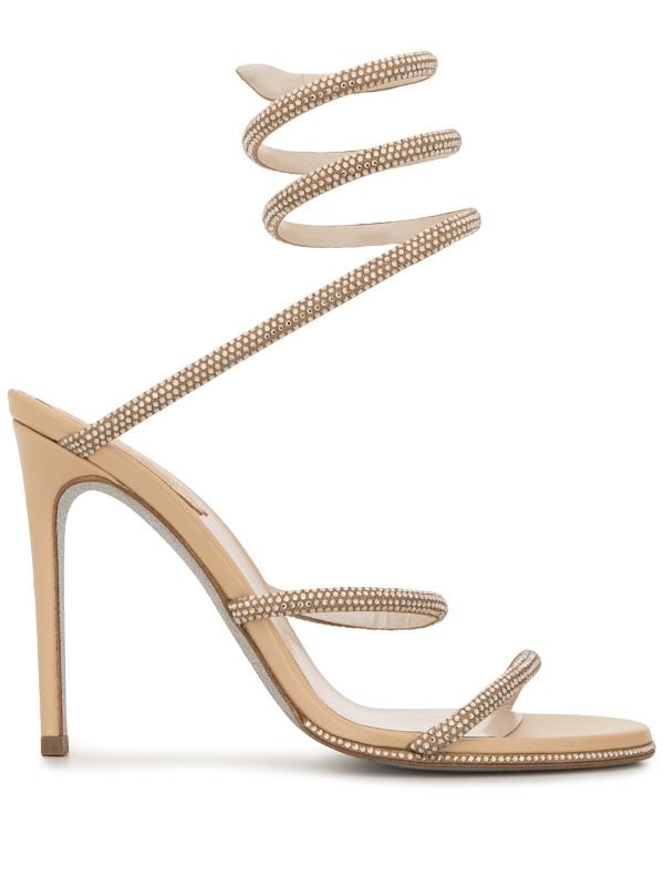 Cleo Gold Strass Sandals - Rene Caovilla - Liberty Shoes Australia