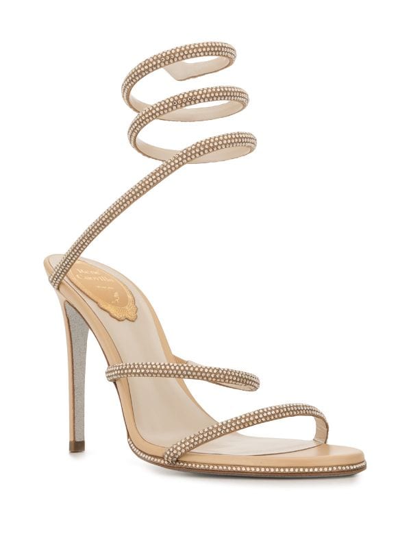 Cleo Gold Strass Sandals - Rene Caovilla - Liberty Shoes Australia
