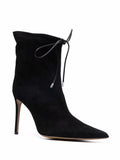 Raquel Black Suede Boots - Alexandre Vauthier - Liberty Shoes Australia