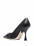 SR Twenty Black Leather Pumps - SERGIO ROSSI - Liberty Shoes Australia