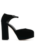 Newyork Suede Black Platform Pumps - GIUSEPPE-ZANOTTI - Liberty Shoes Australia
